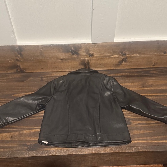 Zara Black Faux Leather Biker Jacket - Picture 3 of 5